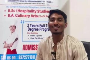 Ankith Manohar Bhandari, RPH alumnus, Food and Beverage Duty Manager at Kingfisher Bay Resort Australia