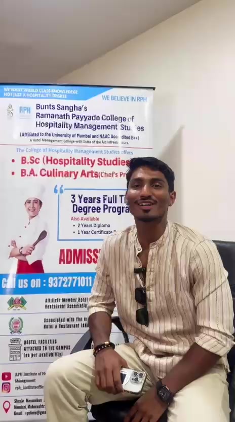 Ankith Manohar Bhandari, RPH alumnus, Food and Beverage Duty Manager at Kingfisher Bay Resort Australia